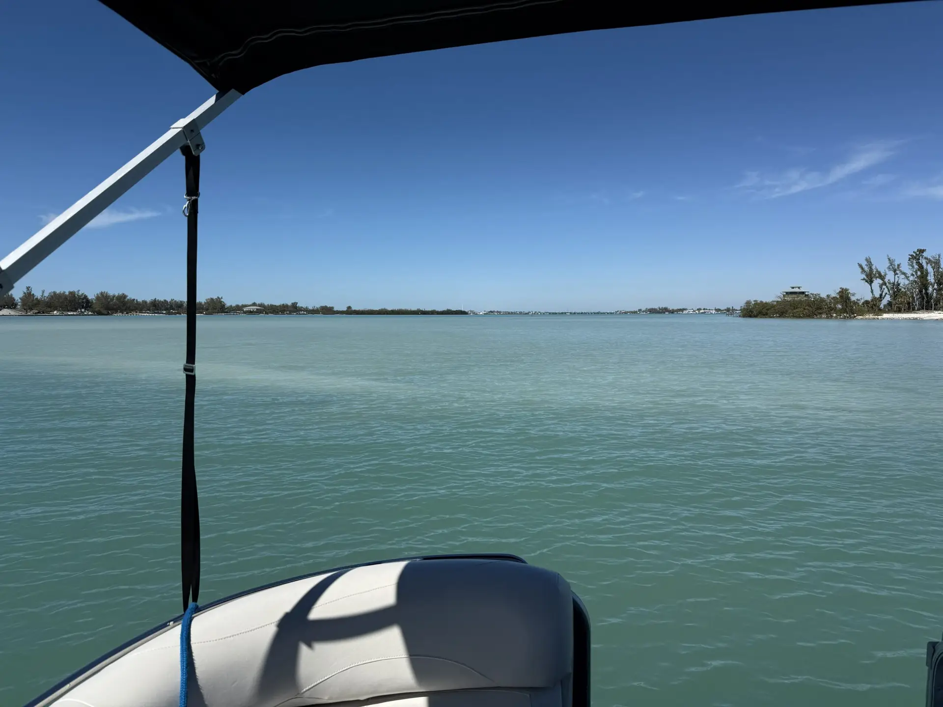 Anchored to the sandbar at Jewfish Key