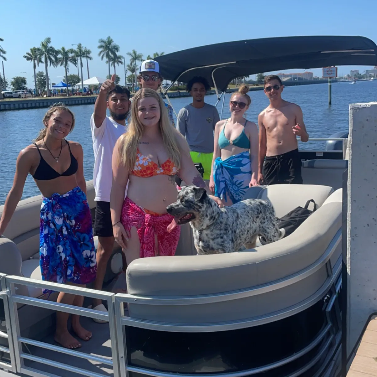 a group of people posing for the camera